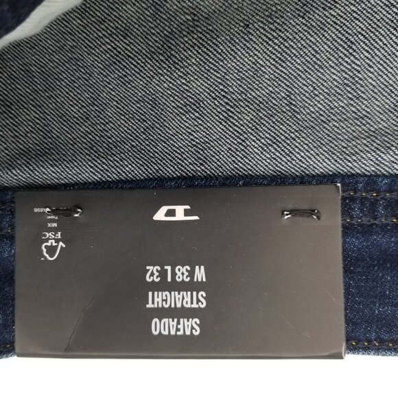 DIESEL Jeans Mens Safado Straight Leg NWT Dark Wash Blue RB065 Button Fly 38 x32 - Picture 10 of 16